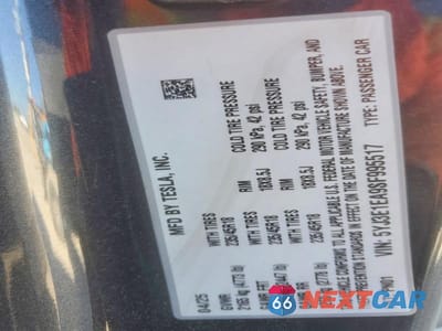 Zdjęcie 12 z 12 samochodu: 2025 TESLA MODEL 3 VIN:5YJ3E1EA9SF995517 - miniatura