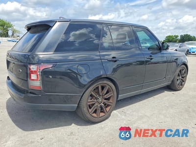 Trzecie zdjęcie samochodu z tyłu: 2017 LAND ROVER RANGE ROVER HSE VIN:SALGS2FK7HA368610 - miniatura