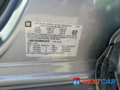 Zdjęcie 12 z 12 samochodu: 2024 BUICK ENVISION ESSENCE VIN:LRBFZPE45RD043970 - miniatura