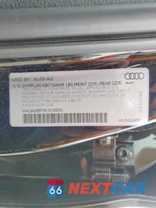 Zdjęcie 12 z 12 samochodu: 2019 AUDI A3 PREMIUM VIN:WAUAUGFF7K1010970 - miniatura