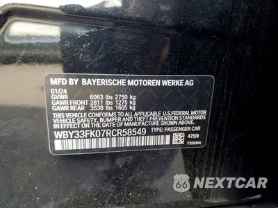 Zdjęcie 12 z 12 samochodu: 2024 BMW I5 EDRIVE 40 VIN:WBY33FK07RCR58549 - miniatura