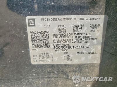 Zdjęcie 12 z 13 samochodu: 2019 CHEVROLET SILVERADO LD C1500 LT VIN:2GCRCPEC1K1141578 - miniatura