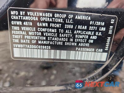 Zdjęcie 13 z 13 samochodu: 2016 VOLKSWAGEN PASSAT SE VIN:1VWBT7A33GC028625 - miniatura