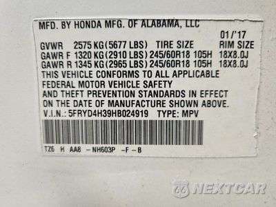 Zdjęcie 13 z 13 samochodu: 2017 ACURA MDX VIN:5FRYD4H39HB024919 - miniatura