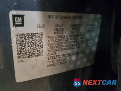 Zdjęcie 12 z 12 samochodu: 2019 CHEVROLET MALIBU LT VIN:1G1ZD5ST7KF182093 - miniatura