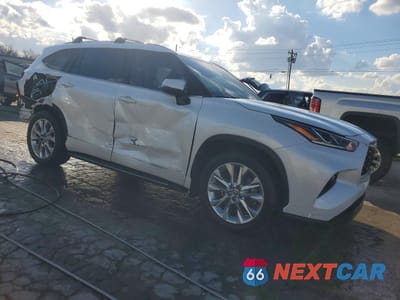 Czwarte zdjęcie samochodu z boku: 2022 TOYOTA HIGHLANDER HYBRID LIMITED VIN:5TDXBRCH2NS556359 - miniatura