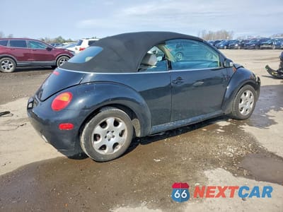 Trzecie zdjęcie samochodu z tyłu: 2003 VOLKSWAGEN NEW BEETLE GLS VIN:3VWCK21Y43M309394 - miniatura
