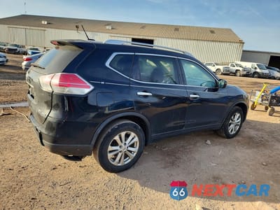 Trzecie zdjęcie samochodu z tyłu: 2015 NISSAN ROGUE SV VIN:KNMAT2MV5FP542711 - miniatura