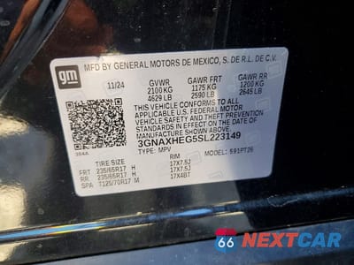 Zdjęcie 13 z 13 samochodu: 2025 CHEVROLET EQUINOX LT VIN:3GNAXHEG5SL223149 - miniatura