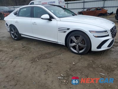 Czwarte zdjęcie samochodu z boku: 2025 GENESIS G80 2.5T SPORT PRESTIGE VIN:KMTGC4SC6SU283523 - miniatura