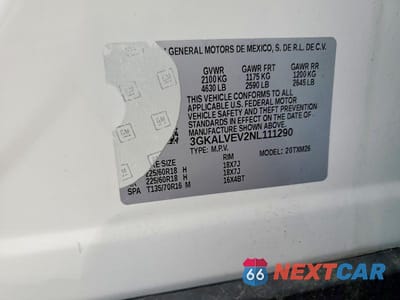 Zdjęcie 13 z 13 samochodu: 2022 GMC TERRAIN SLT VIN:3GKALVEV2NL111290 - miniatura