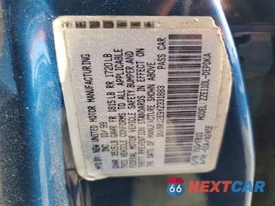 Zdjęcie 12 z 12 samochodu: 2000 TOYOTA COROLLA VE VIN:1NXBR12E9YZ331883 - miniatura