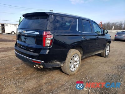Trzecie zdjęcie samochodu z tyłu: 2023 CHEVROLET TAHOE K1500 PREMIER VIN:1GNSKSKD6PR466186 - miniatura