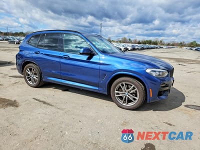 Czwarte zdjęcie samochodu z boku: 2021 BMW X3 XDRIVE30I VIN:5UXTY5C09M9E84641 - miniatura