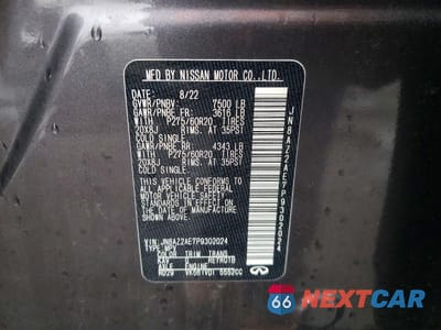 Zdjęcie 13 z 13 samochodu: 2023 INFINITI QX80 LUXE VIN:JN8AZ2AE7P9302024 - miniatura