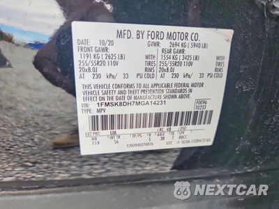 Zdjęcie 13 z 13 samochodu: 2021 FORD EXPLORER XLT VIN:1FMSK8DH7MGA14231 - miniatura