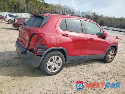 Trzecie zdjęcie samochodu z tyłu: 2015 CHEVROLET TRAX LS VIN:KL7CJKSB4FB218912 - miniatura