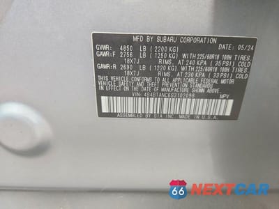 Zdjęcie 12 z 12 samochodu: 2025 SUBARU OUTBACK LIMITED VIN:4S4BTANC6S3102098 - miniatura