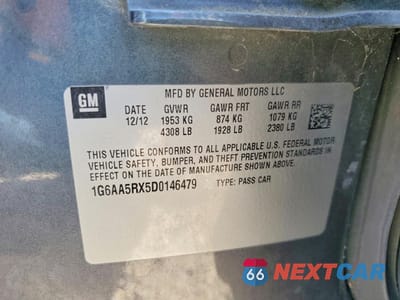 Zdjęcie 12 z 12 samochodu: 2013 CADILLAC ATS VIN:1G6AA5RX5D0146479 - miniatura