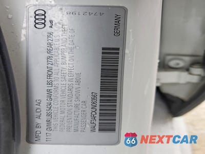 Zdjęcie 12 z 12 samochodu: 2018 AUDI A6 PREMIUM VIN:WAUF3AFCXJN063567 - miniatura
