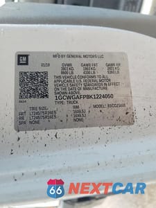 Zdjęcie 13 z 13 samochodu: 2019 CHEVROLET EXPRESS 2500 CARGO UTILITY / SERVICE VAN VIN:1GCWGAFP8K1224050 - miniatura