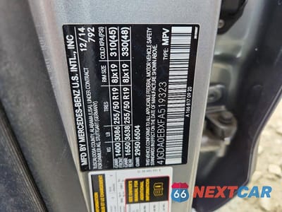 Zdjęcie 14 z 14 samochodu: 2015 MERCEDES-BENZ ML 250 BLUETEC VIN:4JGDA0EBXFA519323 - miniatura