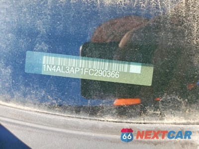 Zdjęcie 12 z 12 samochodu: 2015 NISSAN ALTIMA 2.5 S VIN:1N4AL3AP1FC290366 - miniatura