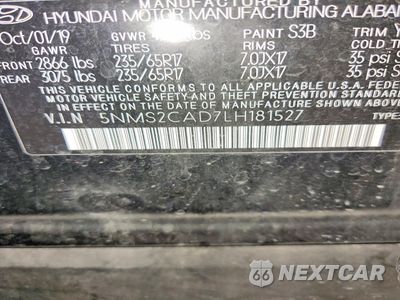 Zdjęcie 14 z 14 samochodu: 2020 HYUNDAI SANTA FE SE VIN:5NMS2CAD7LH181527 - miniatura