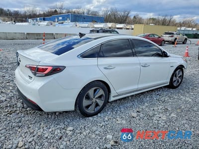 Trzecie zdjęcie samochodu z tyłu: 2017 HYUNDAI SONATA HYBRID LIMITED VIN:KMHE34L18HA059436 - miniatura