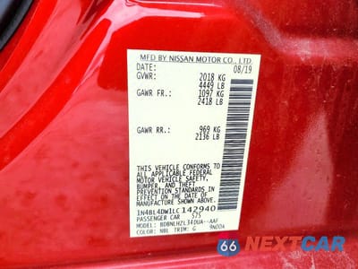 Zdjęcie 13 z 13 samochodu: 2020 NISSAN ALTIMA 2.5 SV VIN:1N4BL4DW1LC142940 - miniatura