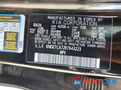 Zdjęcie 13 z 13 samochodu: 2024 KIA SELTOS SX VIN:KNDETCA72R7643223 - miniatura