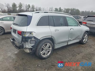 Trzecie zdjęcie samochodu z tyłu: 2020 MERCEDES-BENZ GLB 250 4MATIC VIN:W1N4M4HB3LW051909 - miniatura