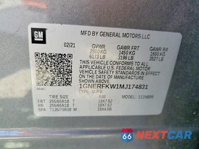 Zdjęcie 13 z 13 samochodu: 2021 CHEVROLET TRAVERSE LS VIN:1GNERFKW1MJ174831 - miniatura