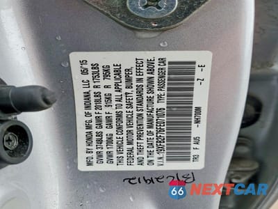 Zdjęcie 12 z 12 samochodu: 2015 HONDA CIVIC SE VIN:19XFB2F76FE071076 - miniatura