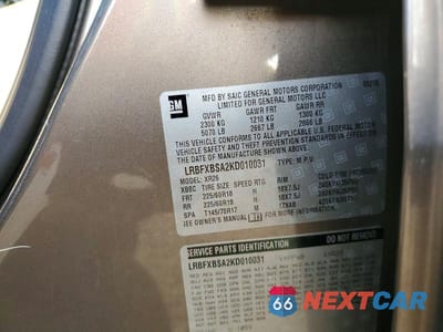 Zdjęcie 14 z 14 samochodu: 2019 BUICK ENVISION PREFERRED VIN:LRBFXBSA2KD010031 - miniatura