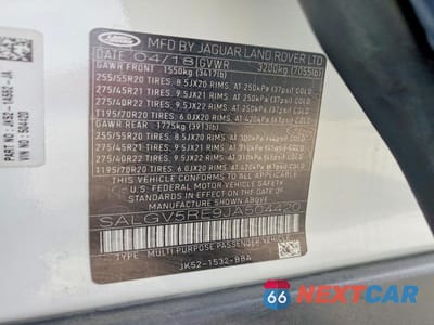 Zdjęcie 14 z 14 samochodu: 2018 LAND ROVER RANGE ROVER AUTOBIOGRAPHY VIN:SALGV5RE9JA504420 - miniatura