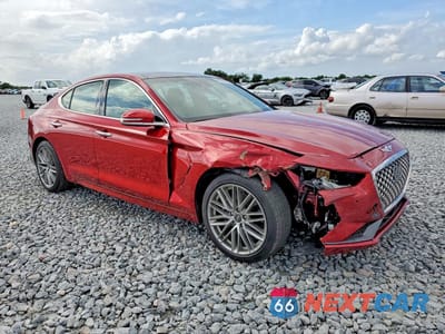 Czwarte zdjęcie samochodu z boku: 2020 GENESIS G70 2.0T VIN:KMTG34LA6LU064267 - miniatura