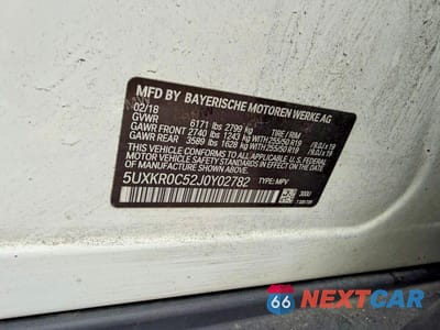 Zdjęcie 10 z 10 samochodu: 2018 BMW X5 XDRIVE35I VIN:5UXKR0C52J0Y02782 - miniatura