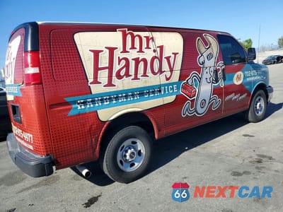 Trzecie zdjęcie samochodu z tyłu: 2018 GMC SAVANA G2500 VIN:1GTW7AFG4J1214873 - miniatura