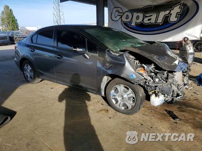 Czwarte zdjęcie samochodu z boku: 2012 HONDA CIVIC HYBRID VIN:JHMFB4F27CS000637 - miniatura