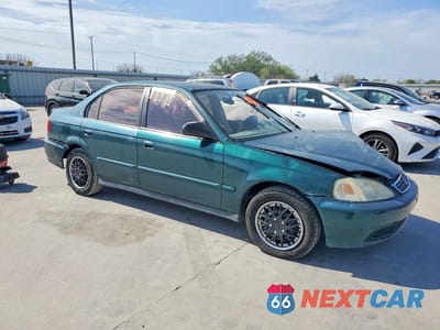 Czwarte zdjęcie samochodu z boku: 2000 HONDA CIVIC VIN:2HGEJ6612YH504905 - miniatura