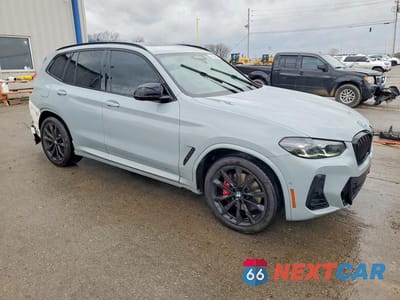 Czwarte zdjęcie samochodu z boku: 2022 BMW X3 M40I VIN:5UX83DP01N9M98654 - miniatura