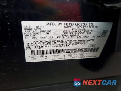 Zdjęcie 13 z 13 samochodu: 2012 FORD EXPLORER LIMITED VIN:1FMHK7F9XCGA01370 - miniatura