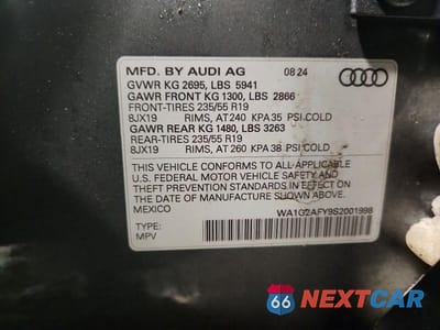 Zdjęcie 13 z 13 samochodu: 2025 AUDI Q5 VIN:WA1G2AFY9S2001998 - miniatura