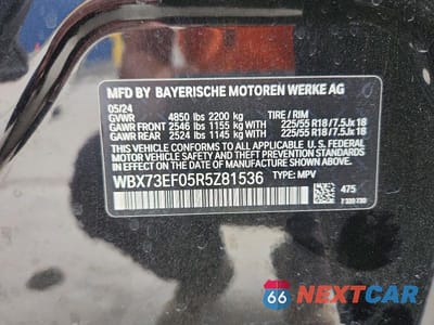 Zdjęcie 13 z 13 samochodu: 2024 BMW X1 XDRIVE28I VIN:WBX73EF05R5Z81536 - miniatura