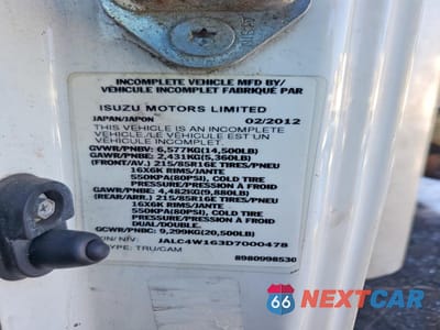 Zdjęcie 12 z 12 samochodu: 2013 ISUZU NPR HD BOX TRUCK VIN:JALC4W163D7000478 - miniatura