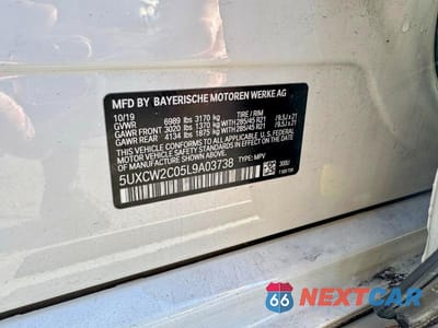 Zdjęcie 10 z 10 samochodu: 2020 BMW X7 XDRIVE40I VIN:5UXCW2C05L9A03738 - miniatura