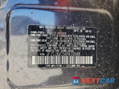 Zdjęcie 14 z 14 samochodu: 2016 SUBARU FORESTER 2.5I TOURING VIN:JF2SJAVC5GH439948 - miniatura