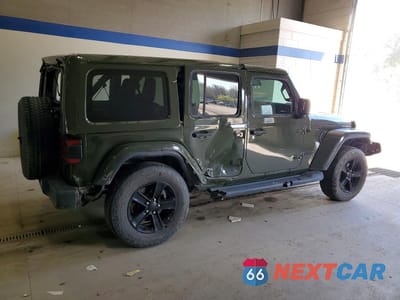 Trzecie zdjęcie samochodu z tyłu: 2021 JEEP WRANGLER UNLIMITED SAHARA VIN:1C4HJXEN3MW615982 - miniatura