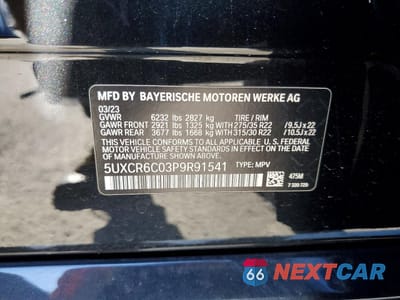 Zdjęcie 13 z 14 samochodu: 2023 BMW X5 XDRIVE40I VIN:5UXCR6C03P9R91541 - miniatura